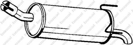 Глушник вихлопної системи задній OPEL ZAFIRA B 1.6 07.05-09.12 BOSAL 185645