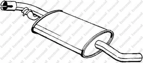 Глушитель задняя часть VW TRANSPORT 90-94 BOSAL 233-741