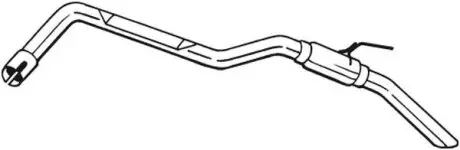 Глушитель задняя часть NISSAN PATHFINDER (05-14) (281-881) BOSAL 281881
