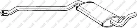 Глушник середня частина AUDI CABRIO 93-98 (283-015) BOSAL 283015