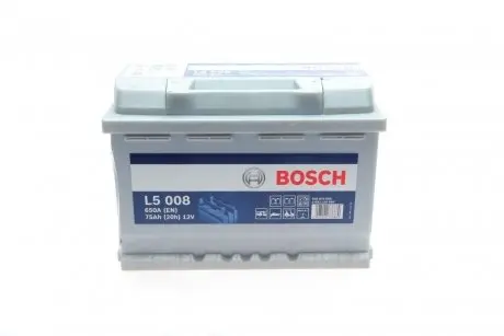 Акумуляторна батарея 75А BOSCH 0 092 L50 080 (фото 1)