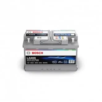 Аккумуляторная батарея 80Ah/800A (315x175x190/+R/B13) (Dual Purpose AGM) BOSCH 0092LA0090