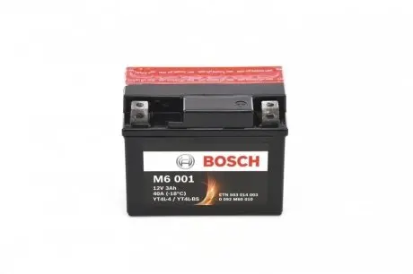 Мотоциклетна АКБ AGM 12V 3 А*ч 40А - заміна на 0986FA1090 BOSCH 0 092 M60 010 (фото 1)