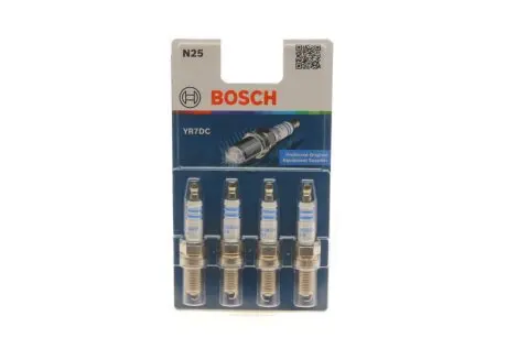 Свічка запалювання Fiat Fiorino/Panda/Punto/Doblo 1.2/1.4i 97- (к-кт 4 шт) BOSCH 0 242 135 801