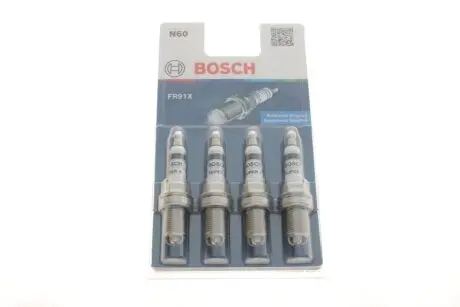 Свеча зажигания (к-кт 4шт) Opel Astra F/G/Combo 1.4-2.0 i 91- (Super 4) BOSCH 0242222804