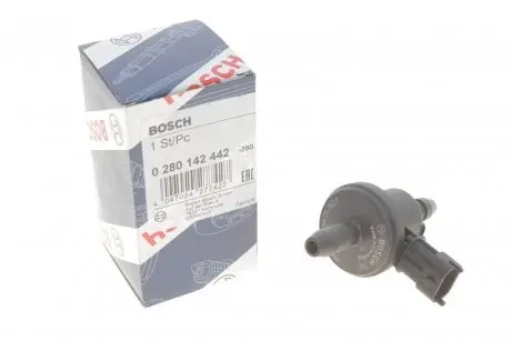 Клапан повітряний (перепускний) Cherolet Cruze/Trax 1.6/1.8 09- BOSCH 0280142442