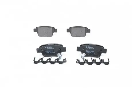 Колодки гальмівні (задні) Toyota Avensis/Corolla 1.6-2.4i 03-09 BOSCH 0 986 424 798