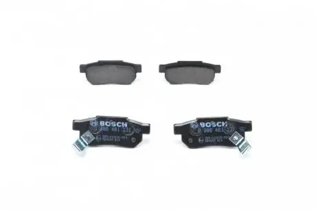 Колодки тормозные (задние) Honda Civic V/VI 91-01/CRX II/Prelude III 87-92/Rover 93-05 BOSCH 0 986 461 131