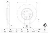 Диск тормозной (передний) Hyundai Accent III 05-10/Kia Rio II 05- (256x22) BOSCH 0 986 479 367 (фото 5)