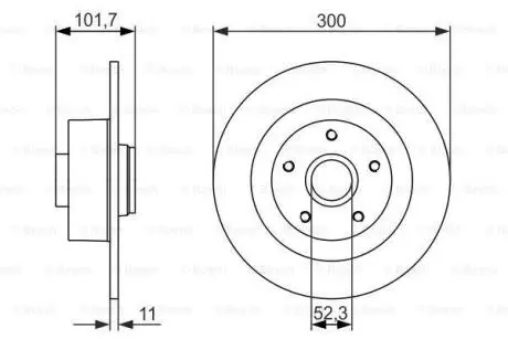 Гальмівний диск з підшипником BOSCH 0986479573