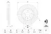 Диск тормозной CHEVROLET CRUZE, OPEL ASTRA J передн. BOSCH 0 986 479 644 (фото 5)