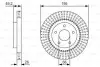 Диск гальмівний NISSAN Altima \'\'F \'\'2,5-3,5 \'\'06>> BOSCH 0986479T99 (фото 1)