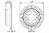 Диск гальмівний DODGE/HYUNDAI H100/H-1 \&#039;\&#039;R \&#039;\&#039;2,5 \&#039;\&#039;08&gt;&gt; BOSCH 0986479U29 (фото 1)