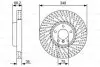 Диск тормозной (передний) BMW 5 (F10/F11)/6 (F12/F13)/7 (F01-F04) 10- (348x36) (R)(с покр.)(вентил.) BOSCH 0986479W20 (фото 1)