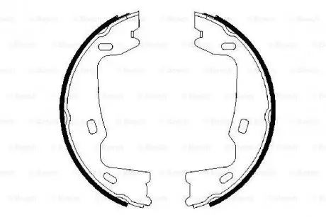 Колодки гальмівні барабан OPEL/Calibra/Vectra/Omega"89-97 BOSCH 0 986 487 214