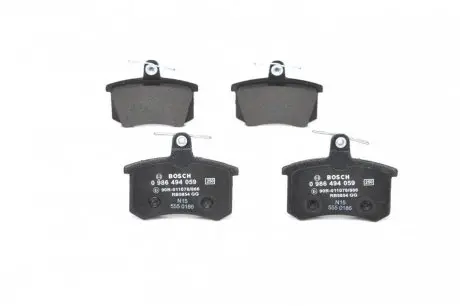 Колодки тормозные (задние) Audi 80/90 82-96/A4 95-01/A6 94-97/A8 94-02/Fiat Croma 85-96 BOSCH 0 986 494 059