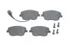 Колодки тормозные (передние) Seat Ibiza/VW Polo 01-09/Skoda Fabia 99-14/Roomster 06-15 (+датчик) BOSCH 0 986 494 105 (фото 1)