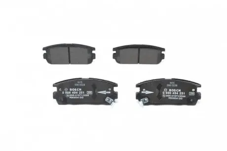 Колодки гальмівні (задні) Opel Antara A/Chevrolet Captiva 06- BOSCH 0 986 494 251
