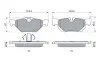 Колодки гальмівні (задні) BMW 1 (E81-82/E87-88)/3 (E90-93) 04-13/X1 (E84) 09-15 BOSCH 0 986 494 272 (фото 5)