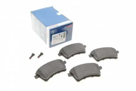Комплект гальмівних колодок (передніх) Renault Kangoo 08- BOSCH 0 986 494 332