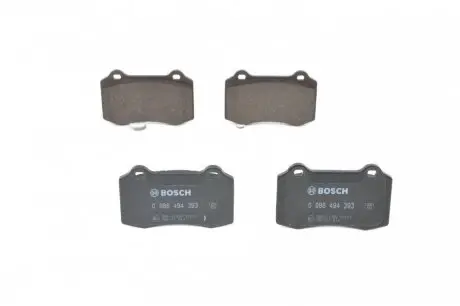Колодки гальмівні (передні/задні) Volvo S60/V70 II 02-10/Jaguar S-Type R 4.2 V8 02-07 BOSCH 0986494393