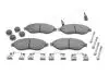 Колодки гальмівні (передні) Citroen Jumper/Fiat Ducato/Peugeot Boxer 06- (Brembo) (з датчиком) BOSCH 0986494591 (фото 1)