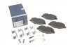Колодки тормозные (передние) MB E-class (W211/S211) 02-09 (+датчики) (с прижимной пластиной) BOSCH 0 986 494 647 (фото 1)