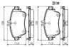 Колодки тормозные (передние) MB A-class (W176)/B-class (W246) 11-18 BOSCH 0 986 494 663 (фото 2)