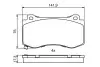Колодки гальмівні (передні) Chrysler 300C/Geep Grand Cherokee 04-12 BOSCH 0986494870 (фото 8)