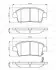 Колодки гальмівні (передні) Toyota Corolla 01-08/Prius 00-04/Yaris 99-05 BOSCH 0986495242 (фото 1)