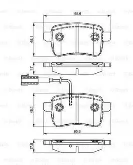 Колодки гальмівні дискові BOSCH 0 986 495 305