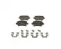 Колодки тормозные (задние) Opel Astra G/Combo 01-/Kia Cee&#039;d 15- (к-кт с пластинами) BOSCH 0 986 495 319 (фото 1)