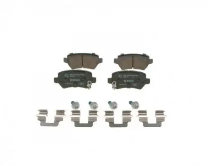 Колодки гальмівні (задні) Opel Astra G/Combo 01-/Kia Cee\'d 15- (к-кт з пластинами) BOSCH 0 986 495 319