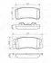 Колодки гальмівні MITSUBISHI Grandis/Montero/Pajero/Shogun BOSCH 0 986 495 357 (фото 1)