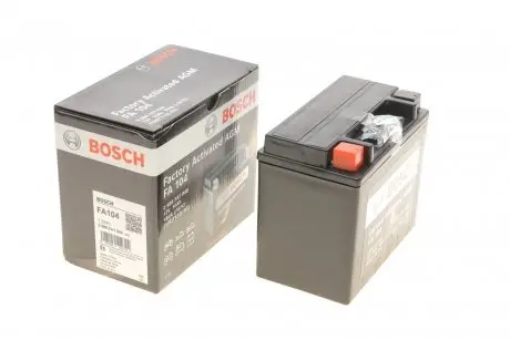 Аккумуляторная батарея 10Ah/150A (150x87x130/+L/B0) (AGM) Factory Activated AGM BOSCH 0 986 FA1 040