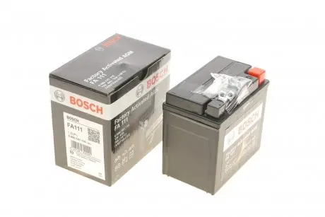 Аккумулятор 4Ah/70A (113x70x105/+R/B0) (AGM) Factory Activated AGM BOSCH 0 986 FA1 110