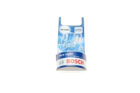Автолампа W16W 12V 16W ​​W2.1x9.5d (без цоколя) (К-кт 2 шт.) (BL) BOSCH 1 987 301 049