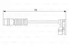 Датчик износа тормозных колодок (передних) MB C-class (W202)/E-class (W210) 97-02 M113 BOSCH 1987473008 (фото 1)