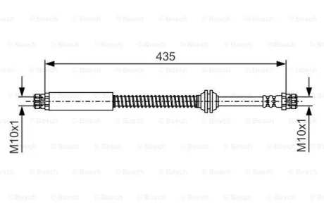 Шланг гальмівний BOSCH 1987481459