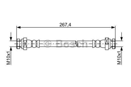 A_Гальмівний шланг HYUNDAI i10 (PA) \'\'RL \'\'1.0-1.2 \'\'08-13 BOSCH 1987481873
