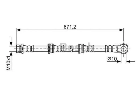 ШЛАНГ ГАЛЬМ. ПЕРЕДНІЙ BOSCH 1987481965