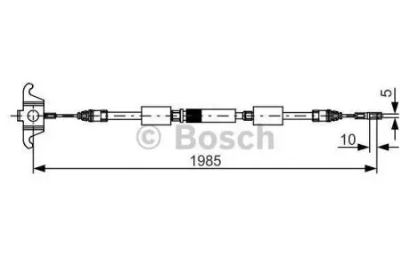 Фото трос зупиночних гальм BOSCH 1987482128 Трос зупиночних гальм BOSCH 1987482128