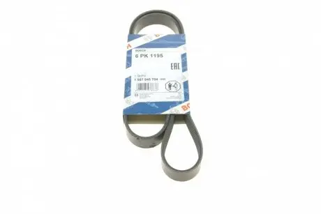 Ремінь генератора MB Citan 12- (6PK1195) BOSCH 1 987 945 704