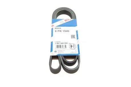 Ремень генератора поликлиновый VW Golf/BMW/Ford/Opel (6PK1540) BOSCH 1 987 946 099