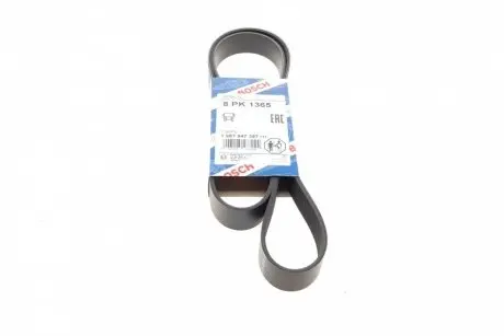Ремінь генератора MB Atego/Axor/Econic/Cito 98- (8PK1365) (OM900/OM904) BOSCH 1 987 947 397