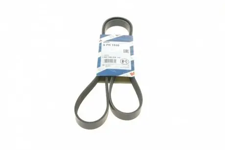 Ремень генератора Fiat Doblo1.3-1.6 D 10-/Opel Astra F/Corsa B/Vectra B 1.4-1.8/ 94-03 (6PK1530) BOSCH 1987948315
