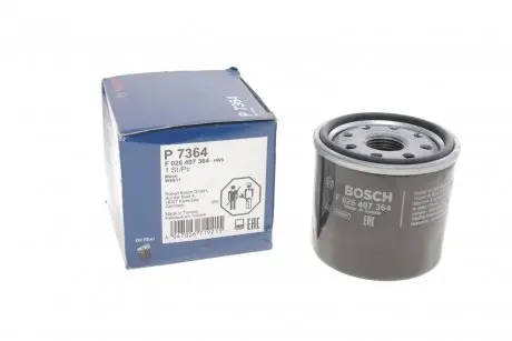 Фильтр масляный Lexus ES/Toyota Camry/Rav 4 2.0/2.5 Hybrid 17- BOSCH F026407364