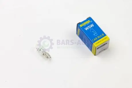 Автолампа T10 24V 5W W5W в коробці 1шт Bosma 0843S