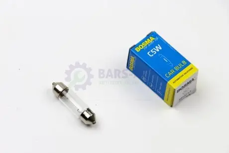 Автолампа SV8,5 12V 5W 10X36 C5W в коробці 1шт Bosma 1680S