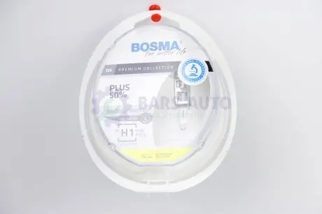 Автолампа H1 PLUS 50% 12V 55W P14,5S Упаковка 2шт Bosma 4070